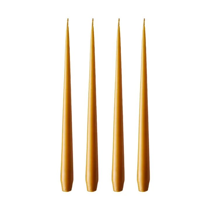 ester & erik ljus 4-pack matt - mörk saffran, 42 cm - ester & erik