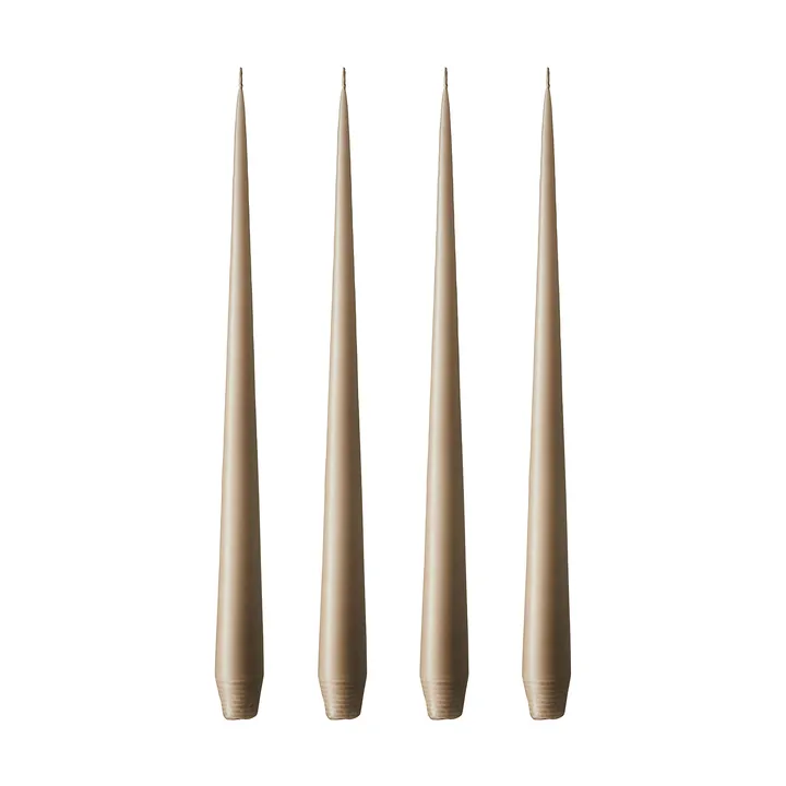 ester & erik ljus 4-pack matt - nougat note, 32 cm - ester & erik