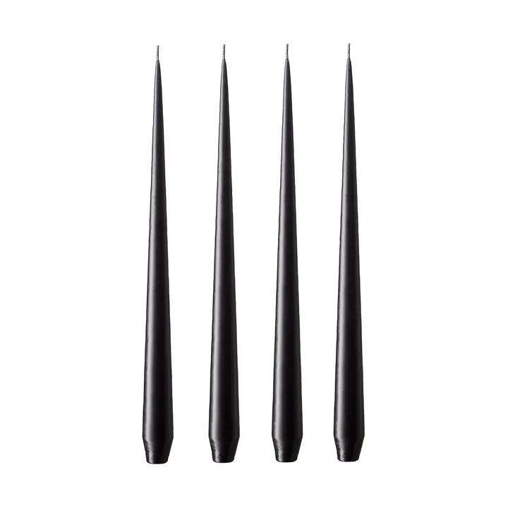 ester & erik ljus 4-pack matt - raw black, 42 cm - ester & erik