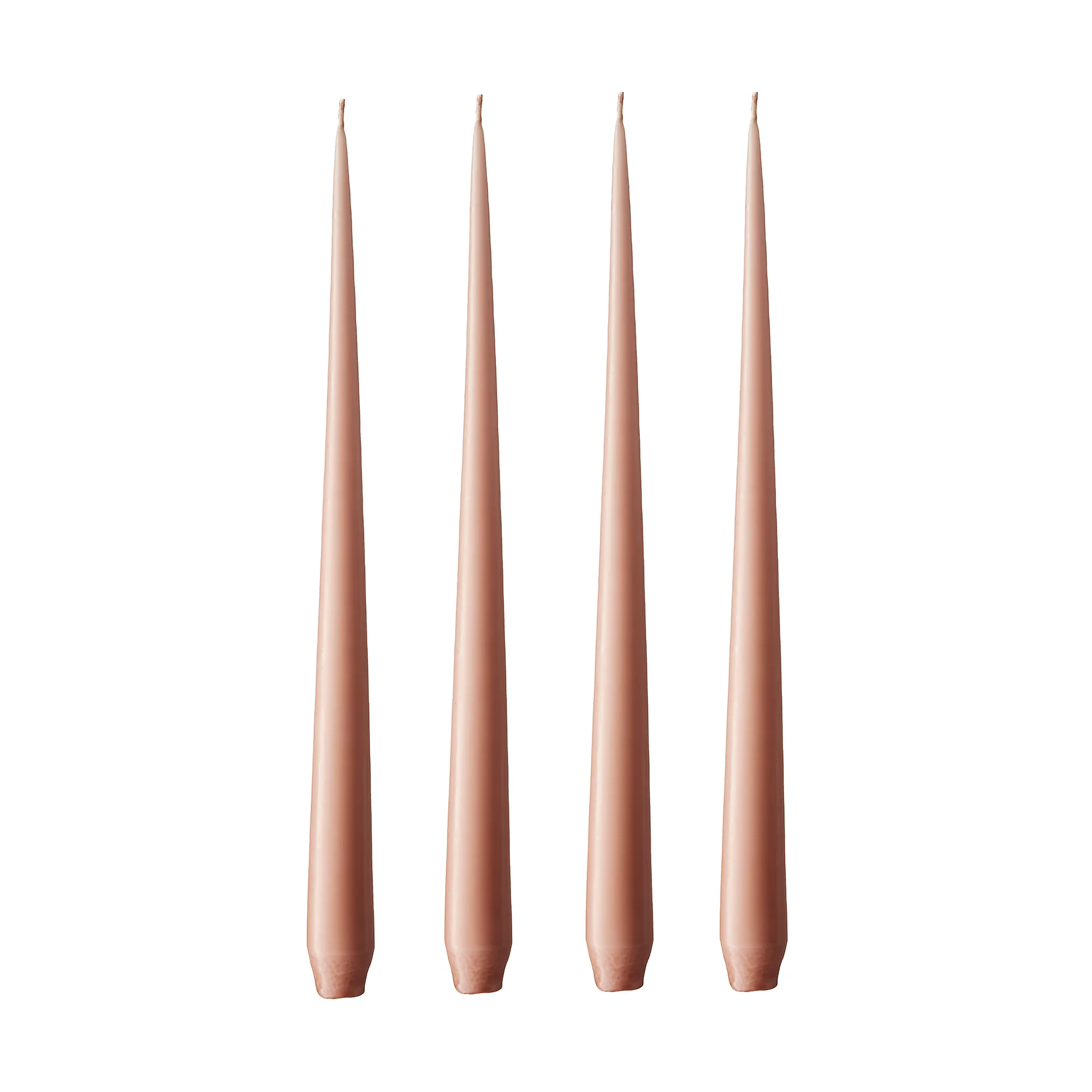 ester & erik ljus 4-pack matt, rosy caramel, 42 cm ester & erik
