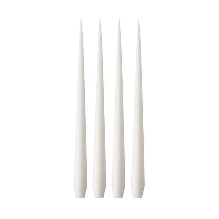 ester & erik ljus 4-pack matt - White ash 21, 42 cm - ester & erik