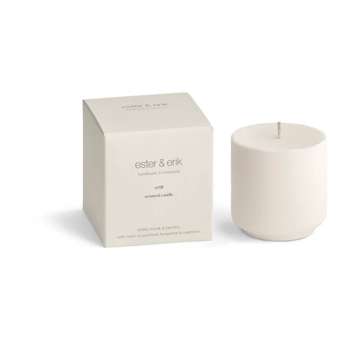 Refill ester & erik doftljus - White musk & berries - ester & erik
