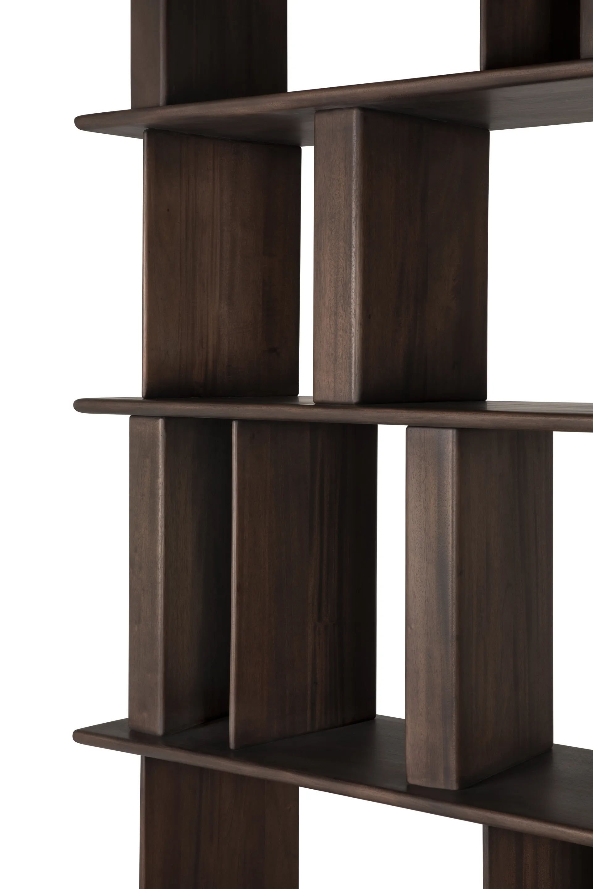 Block bokhylla, Espresso matte mahogany, 120x207 cm Ethnicraft