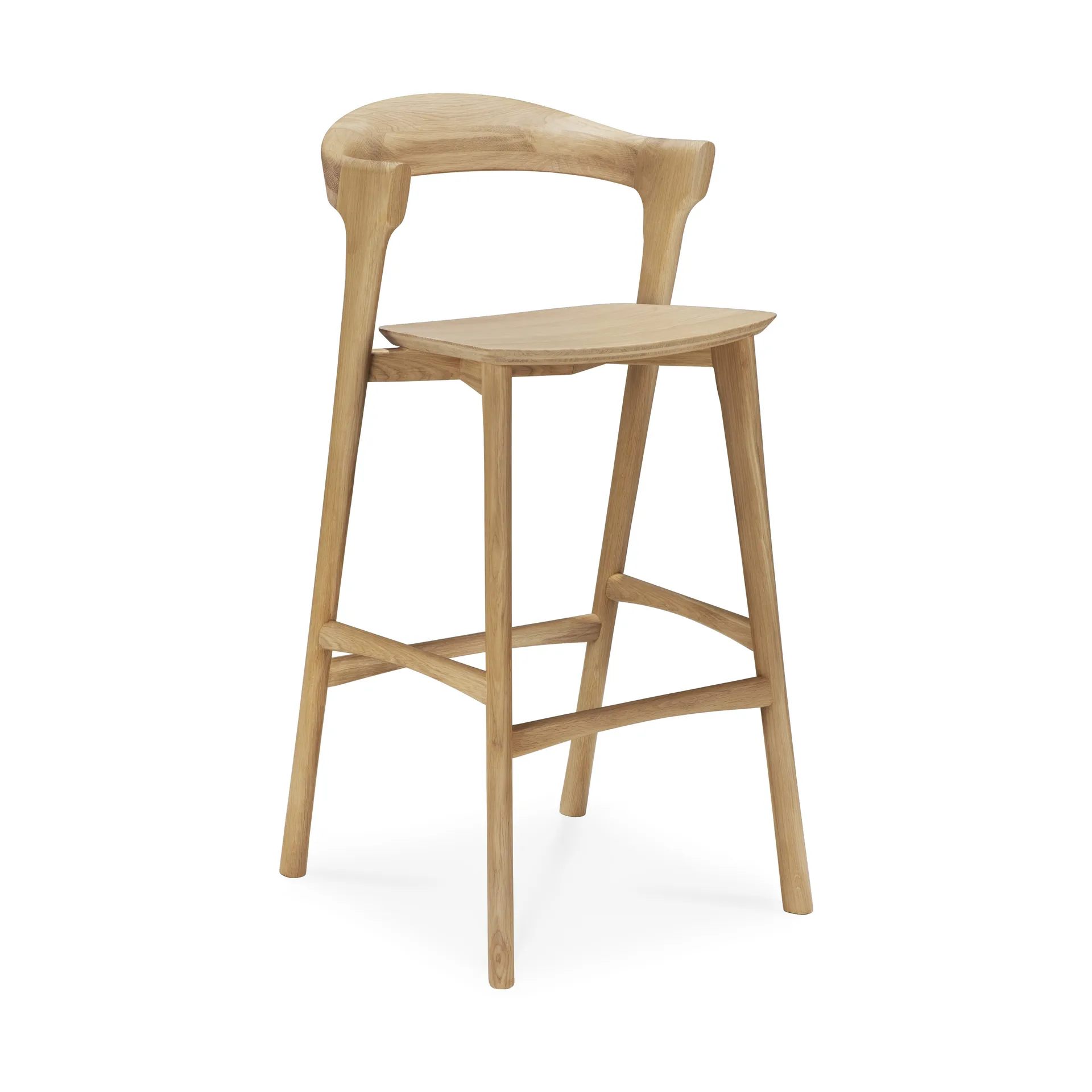 Bok barstol, Lackerad ek, 75 cm Ethnicraft