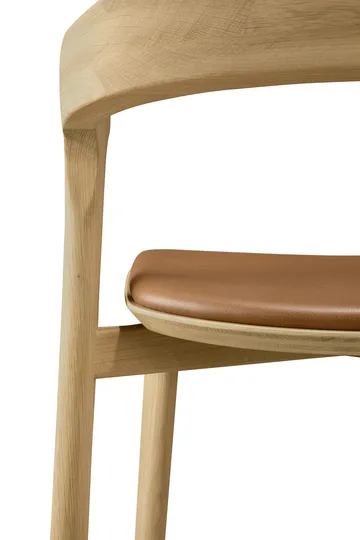 Bok barstol - Lackerad ek-läder Cognac, 65 cm - Ethnicraft