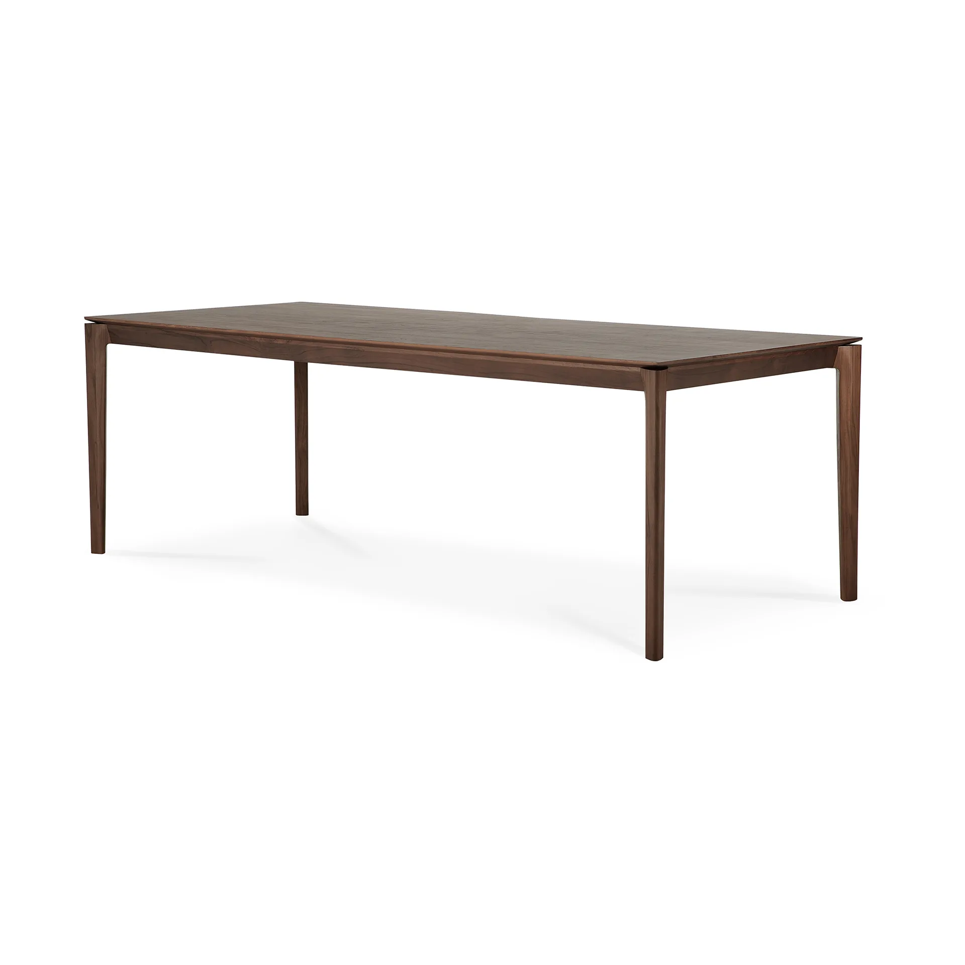 Bok matbord 220x95 cm, Lackad teak brown Ethnicraft