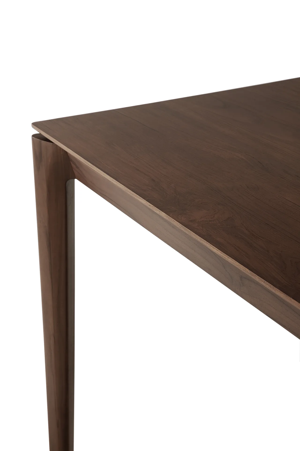 Bok matbord 220x95 cm, Lackad teak brown Ethnicraft