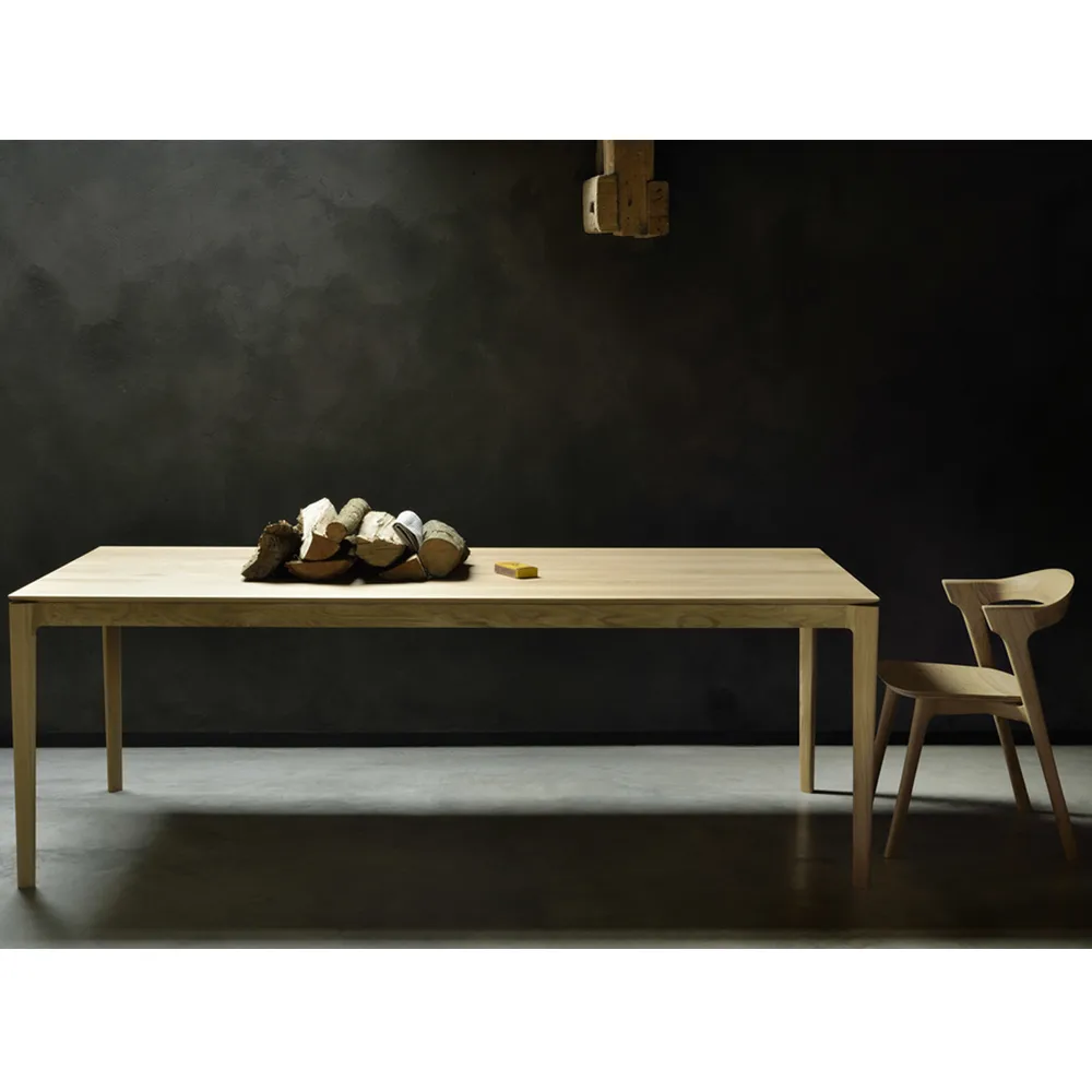 Bok matbord 220x95 cm, Svartbetsad ek Ethnicraft