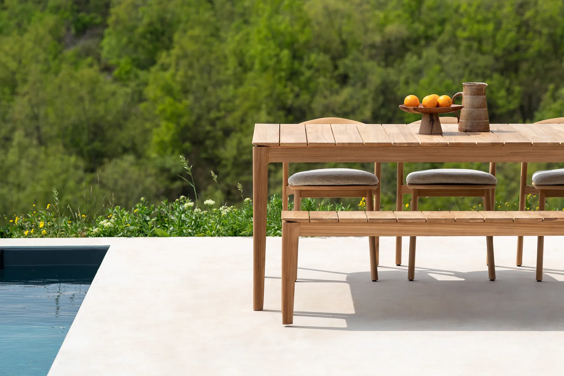 Bok outdoor bänk, Teak 162 cm Ethnicraft