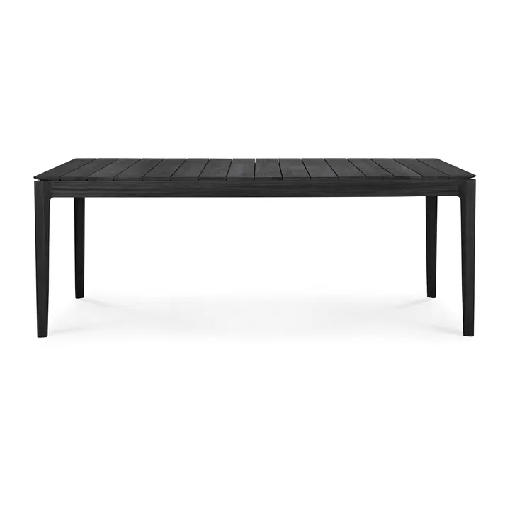 Bok outdoor matbord svartbetsad teak - 200x100 cm - Ethnicraft