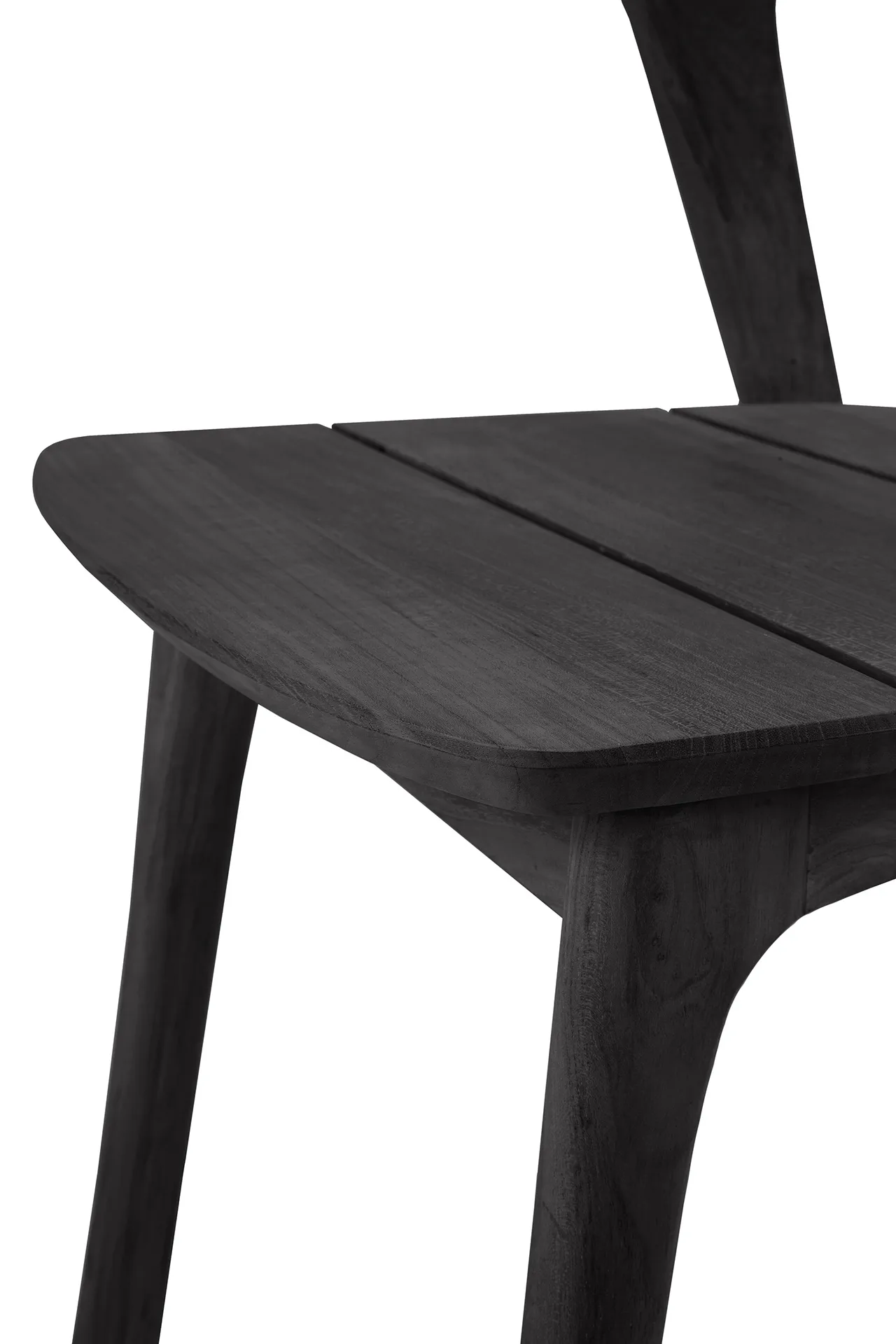 Bok outdoor stol, Svartbetsad teak Ethnicraft