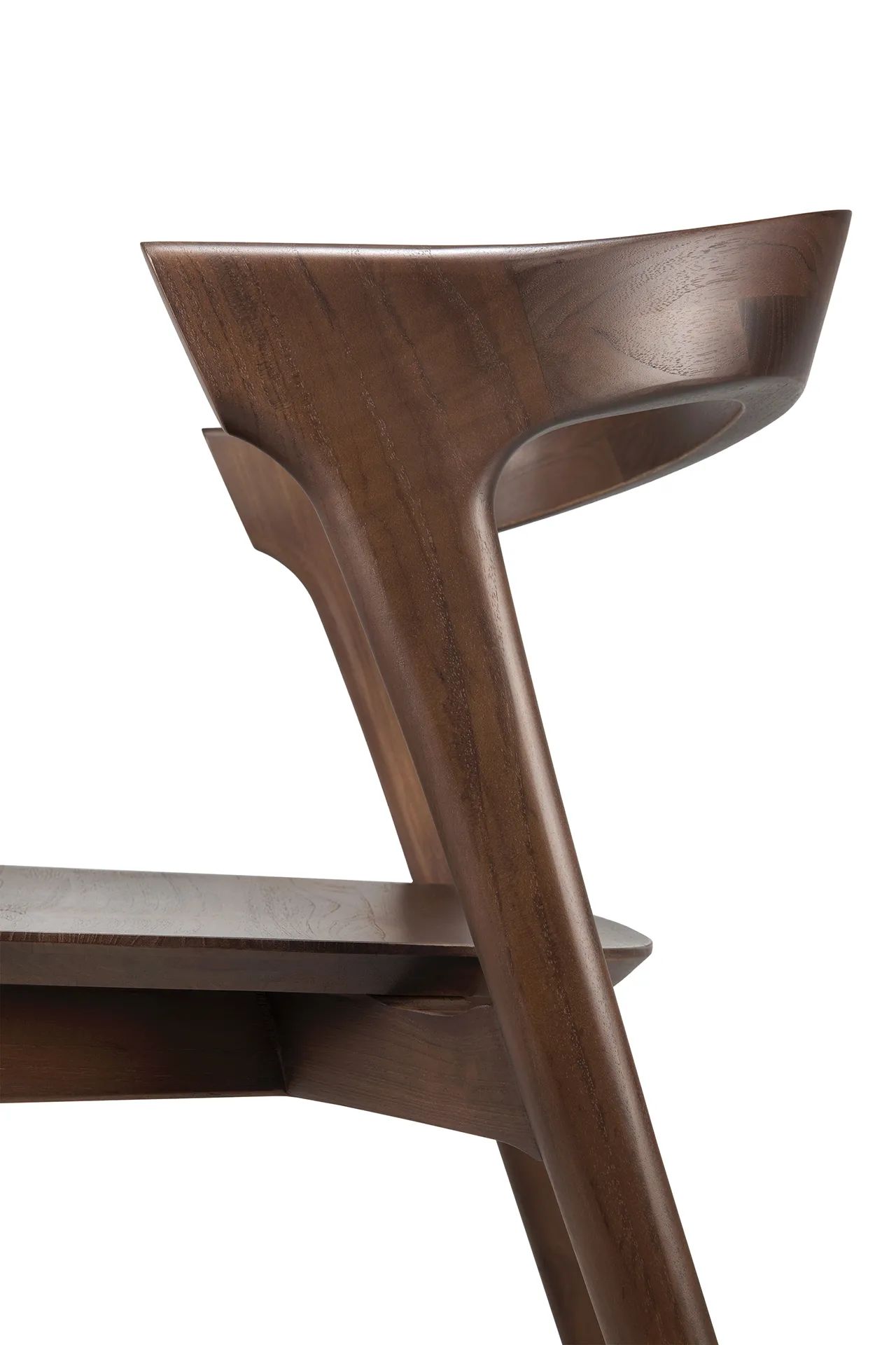 Bok stol, Lackad teak brown Ethnicraft