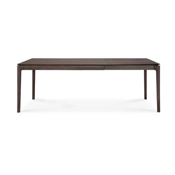 Bok utdragbart matbord - Brunlackerad ek, 90x140/220 cm - Ethnicraft