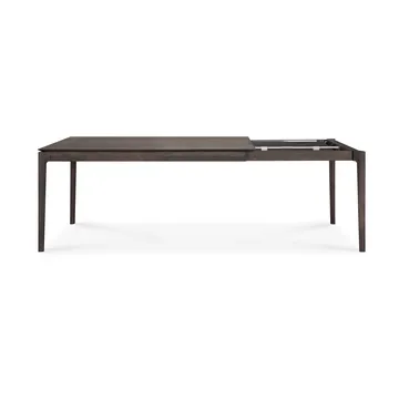 Bok utdragbart matbord - Brunlackerad ek, 90x160/240 cm - Ethnicraft