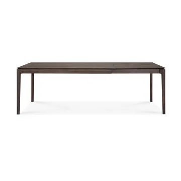 Bok utdragbart matbord - Brunlackerad ek, 90x160/240 cm - Ethnicraft