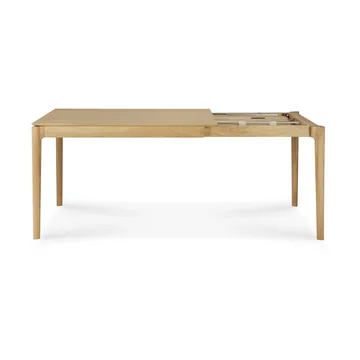 Bok utdragbart matbord - Lackerad ek, 90x120/180 cm - Ethnicraft