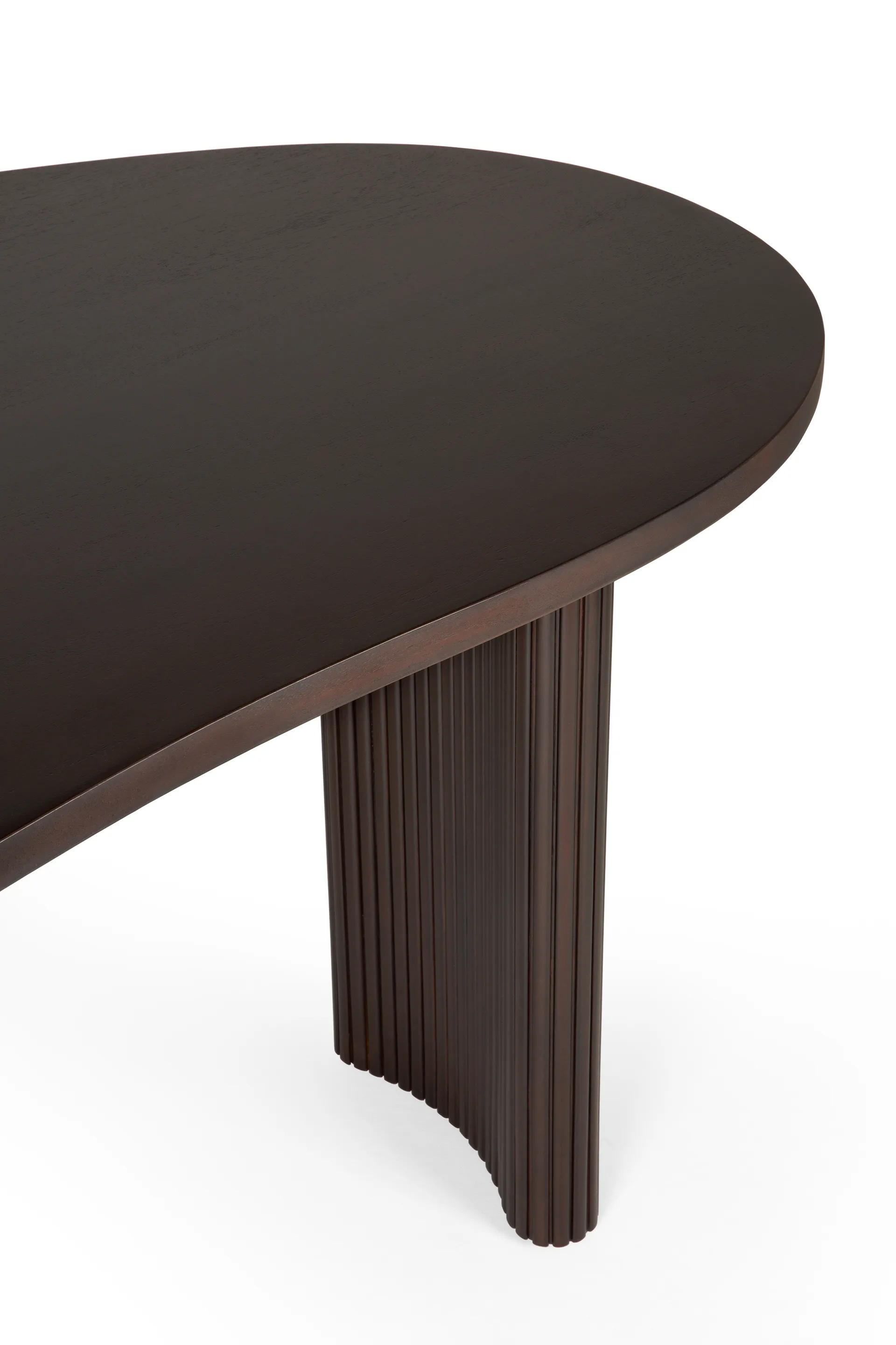 Boomerang skrivbord, Dark brown mahogny, 200x100x76 cm Ethnicraft