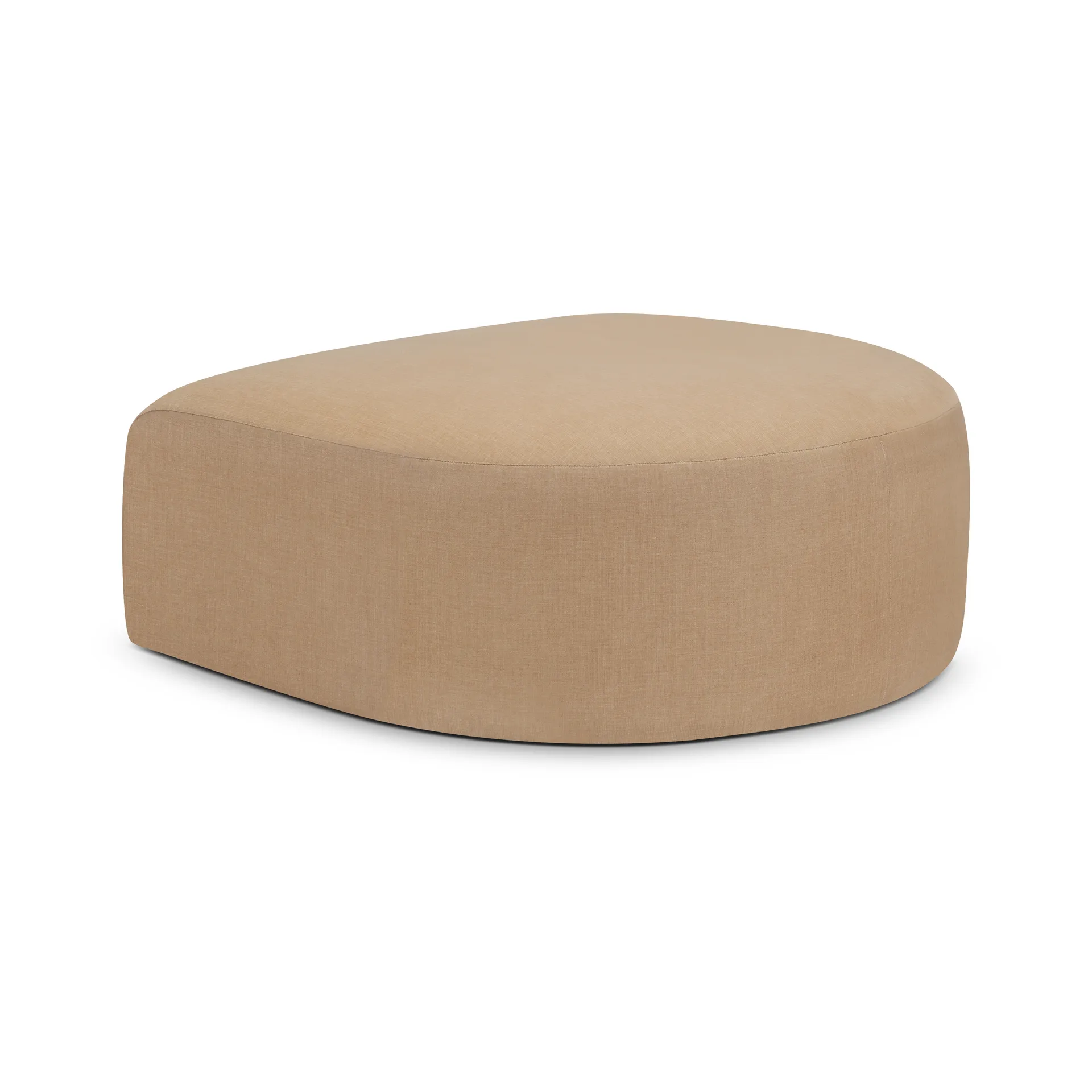Bulky semi-circle fotpall, Light sepia Ethnicraft