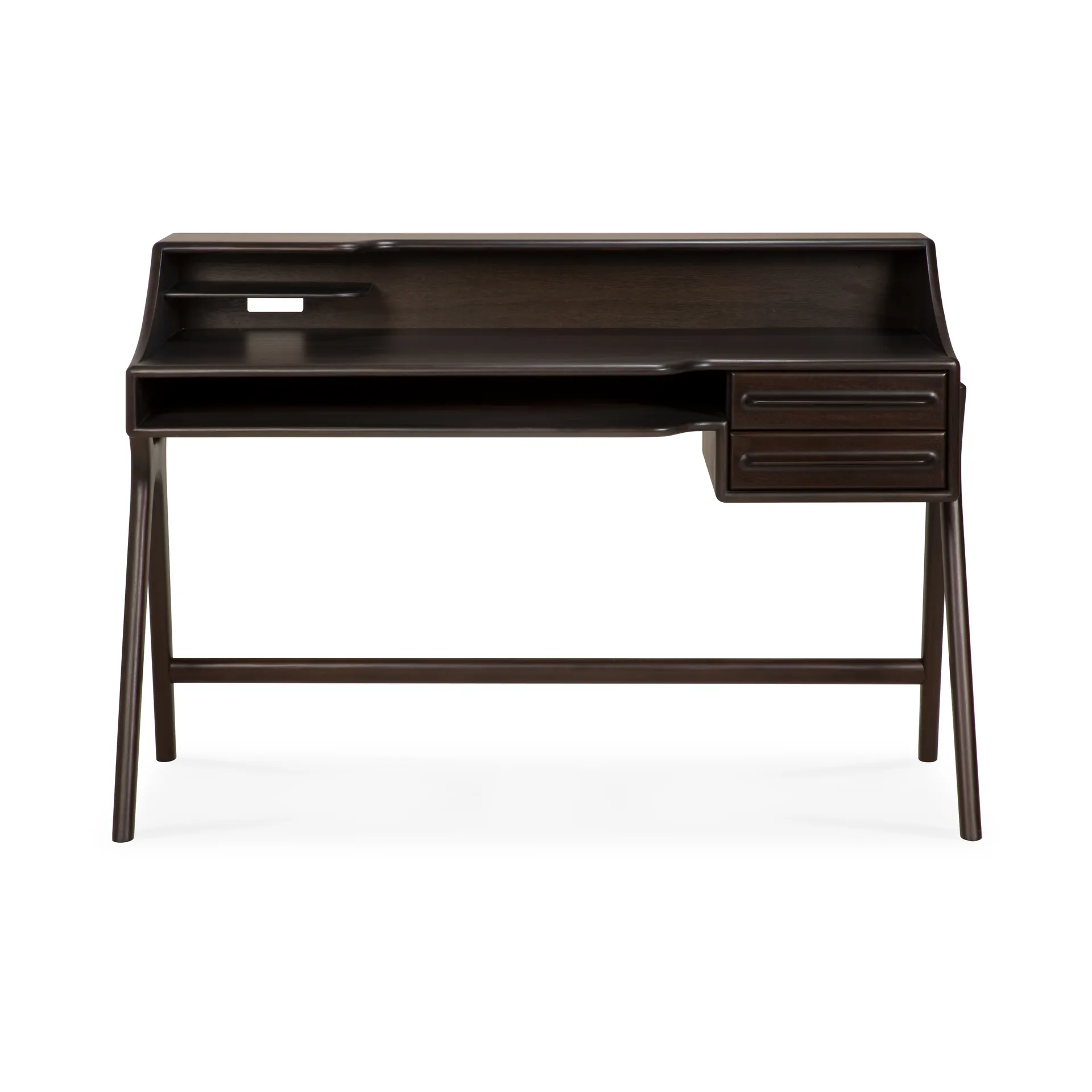 Flow skrivbord, Rose brown mahogany, 140x55 cm Ethnicraft
