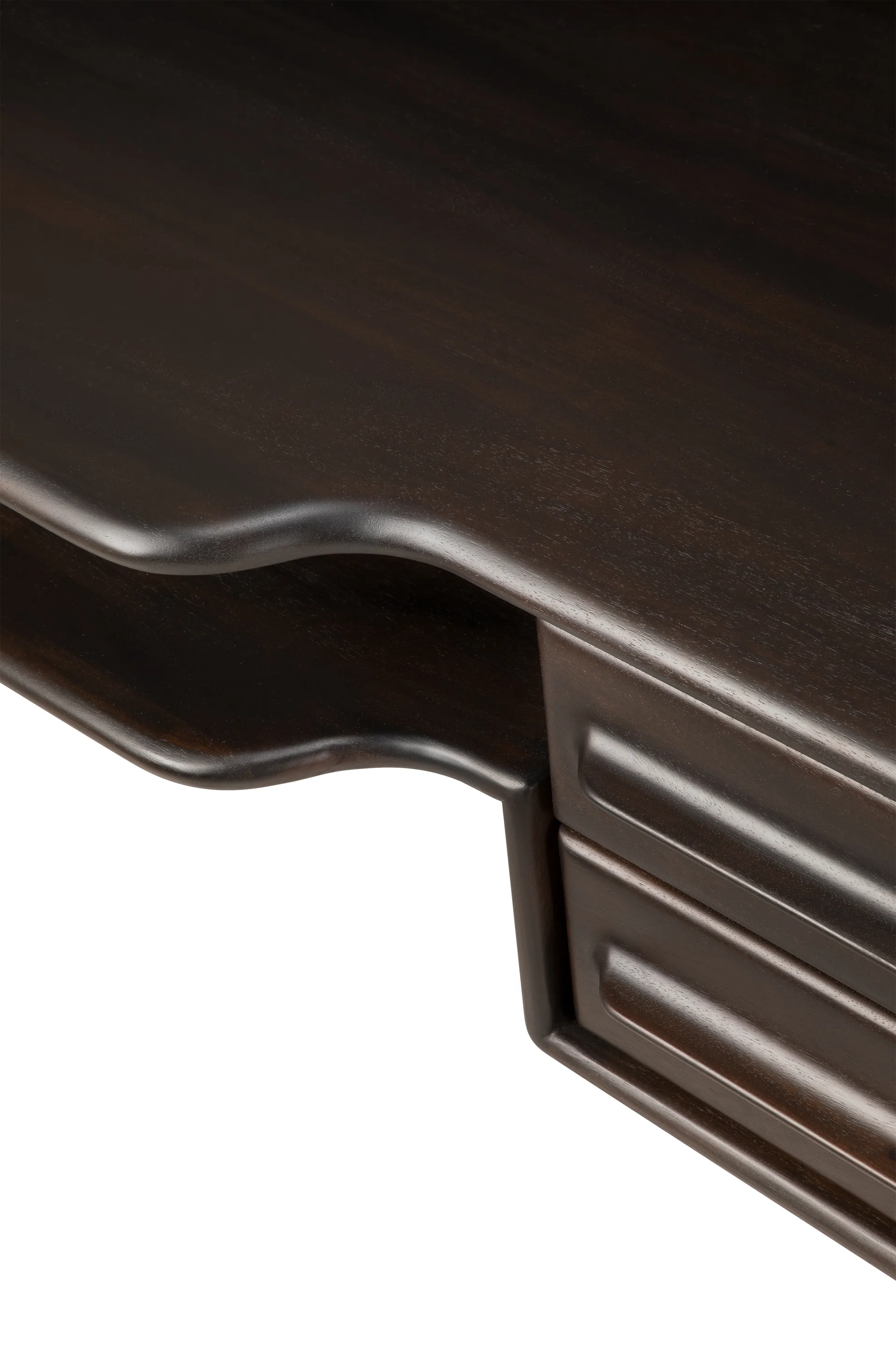 Flow skrivbord, Rose brown mahogany, 140x55 cm Ethnicraft