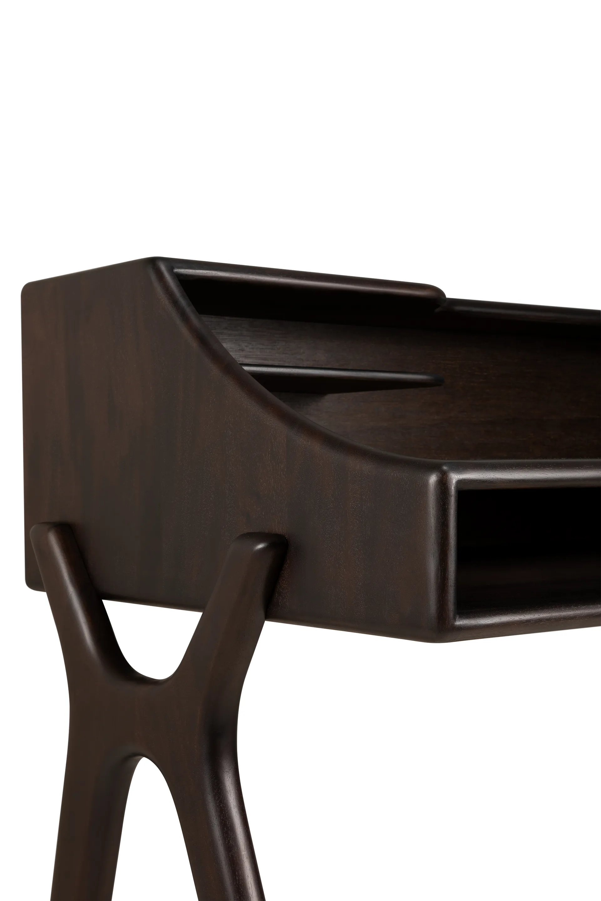 Flow skrivbord, Rose brown mahogany, 140x55 cm Ethnicraft