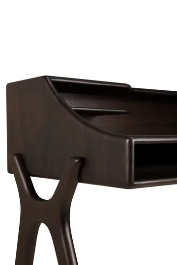 Flow skrivbord - Rose brown mahogany, 140x55 cm - Ethnicraft