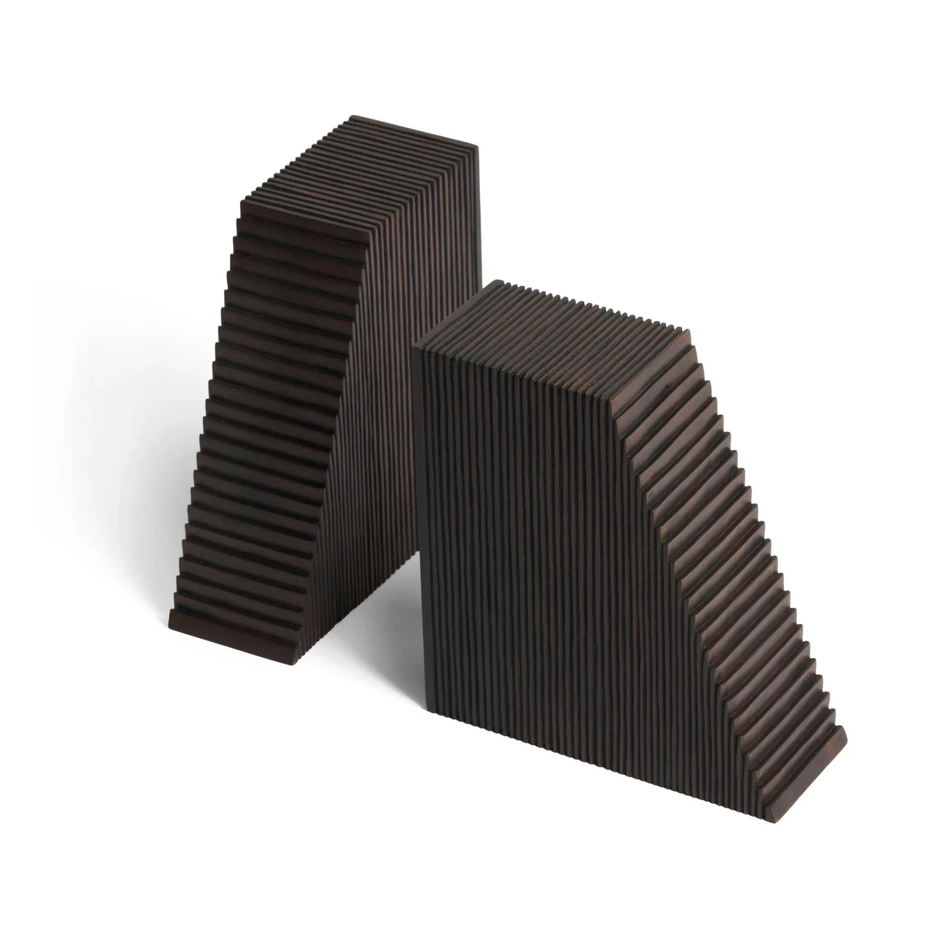 Grooves bokstöd 2-pack, Mahogany dark brown Ethnicraft