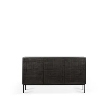 Grooves sideboard - Black 3 dörrar - Ethnicraft