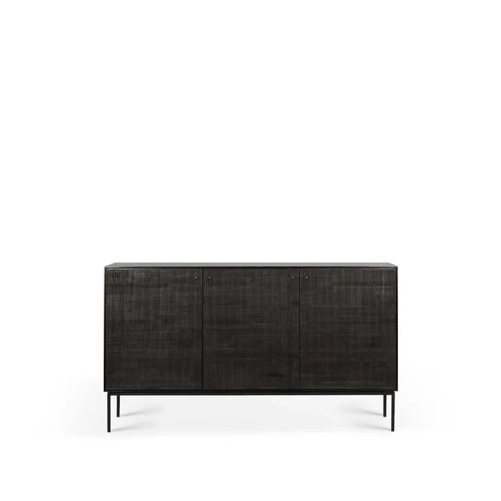 Grooves sideboard - Black 3 dörrar - Ethnicraft