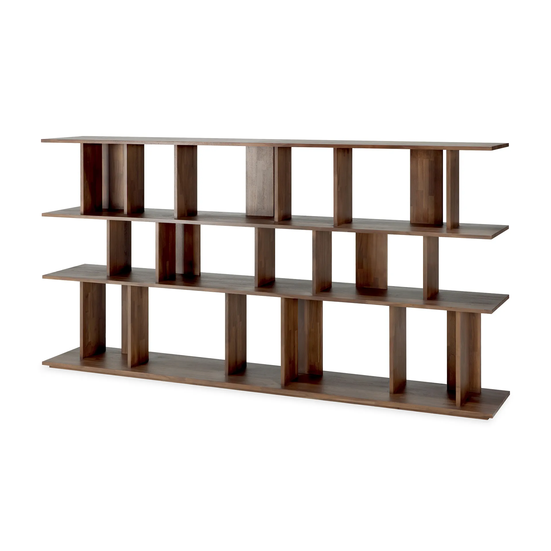 Irregular hylla, Mörkbetsad teak large Ethnicraft
