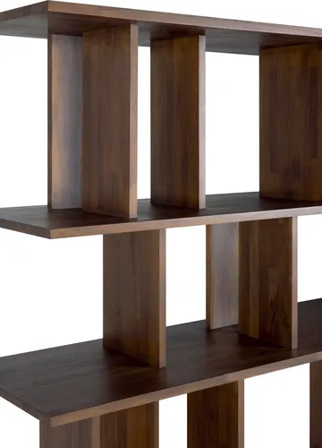 Irregular hylla - Mörkbetsad teak small - Ethnicraft