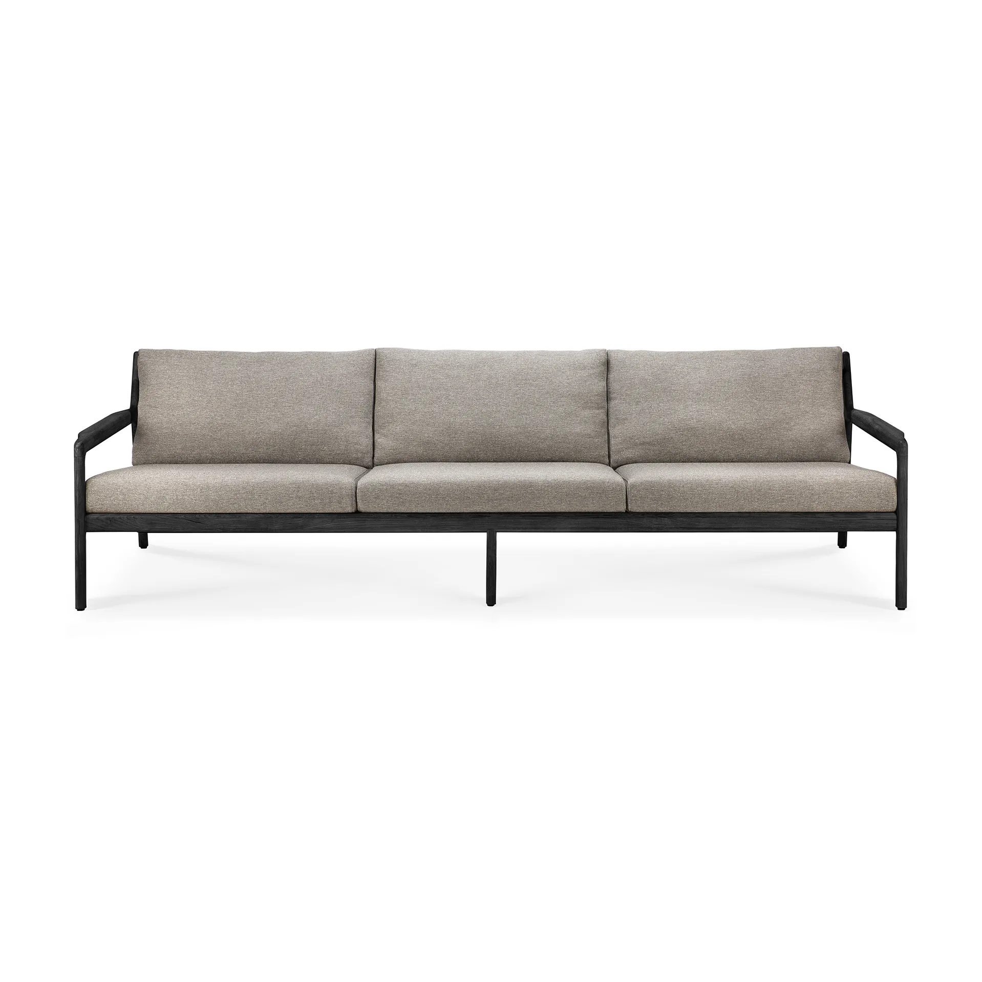Jack outdoor 3-sits soffa svartbetsad teak, Mocha Ethnicraft