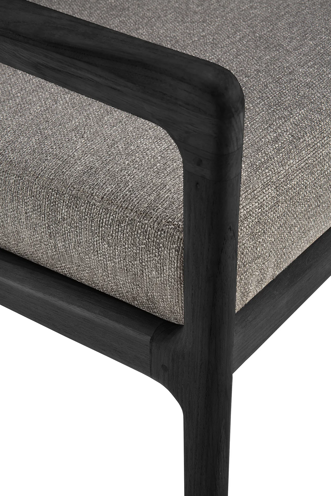 Jack outdoor 3-sits soffa svartbetsad teak, Mocha Ethnicraft