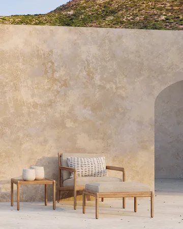 Jack outdoor loungefåtölj teak - Natural - Ethnicraft
