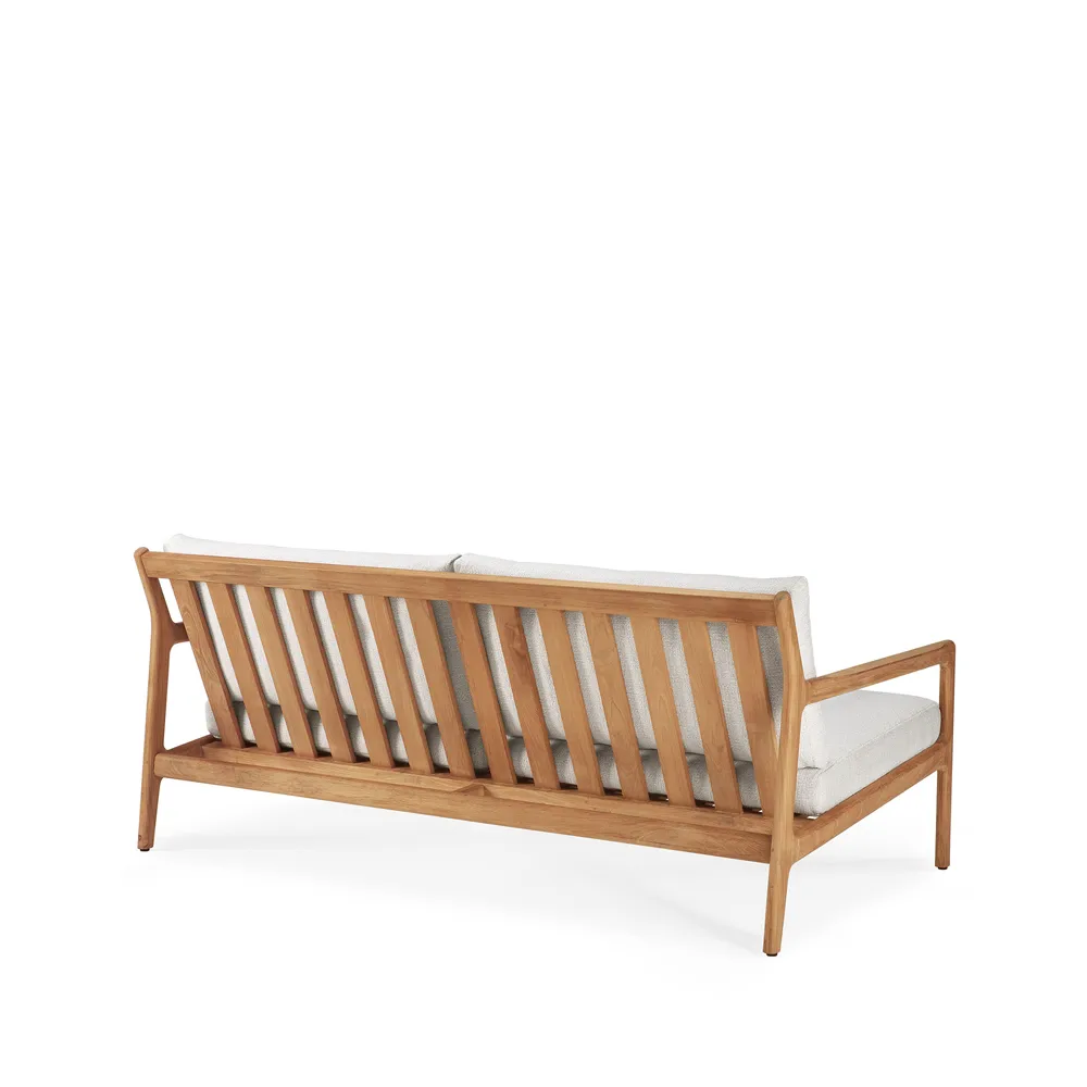 Jack outdoor soffa 2-sits teak, offwhite, teakstativ Ethnicraft