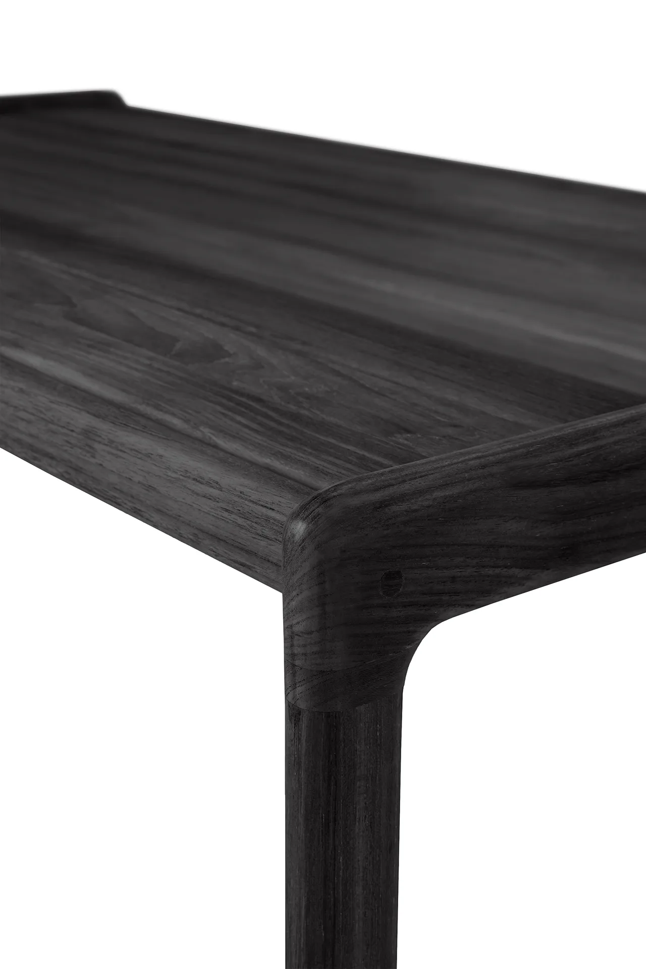 Jack outdoor soffbord svartbetsad teak, 120x65 cm Ethnicraft