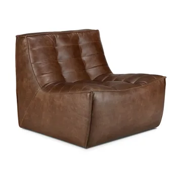N701 fåtölj - Läder Chestnut - Ethnicraft
