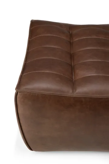 N701 fotpall 70x70 cm - Läder Chestnut - Ethnicraft