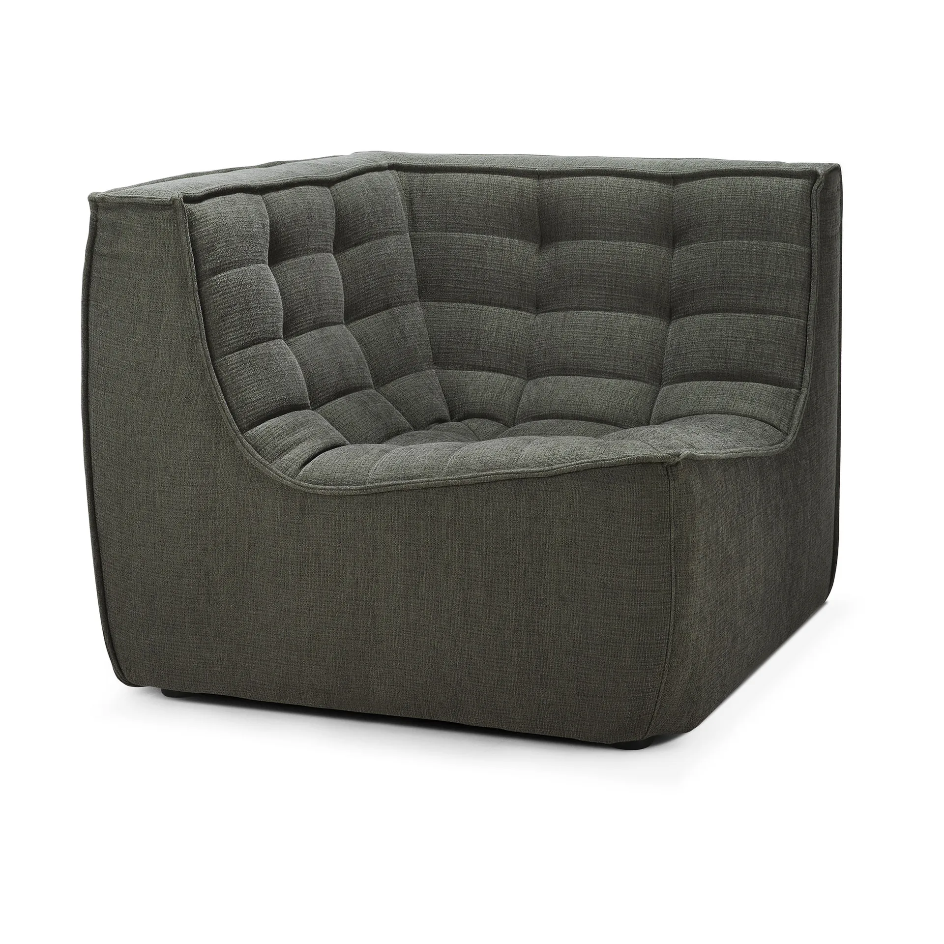 N701 hörnmodul rak, Moss Eco fabric Ethnicraft