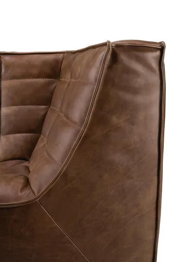 N701 hörnmodul rundad 45° - Läder Chestnut - Ethnicraft