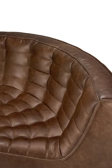 N701 hörnmodul rundad 90° - Läder Chestnut - Ethnicraft