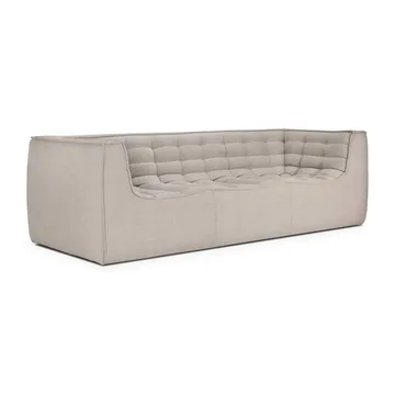 N701 soffa 2-sits - Beige, med armstöd - Ethnicraft