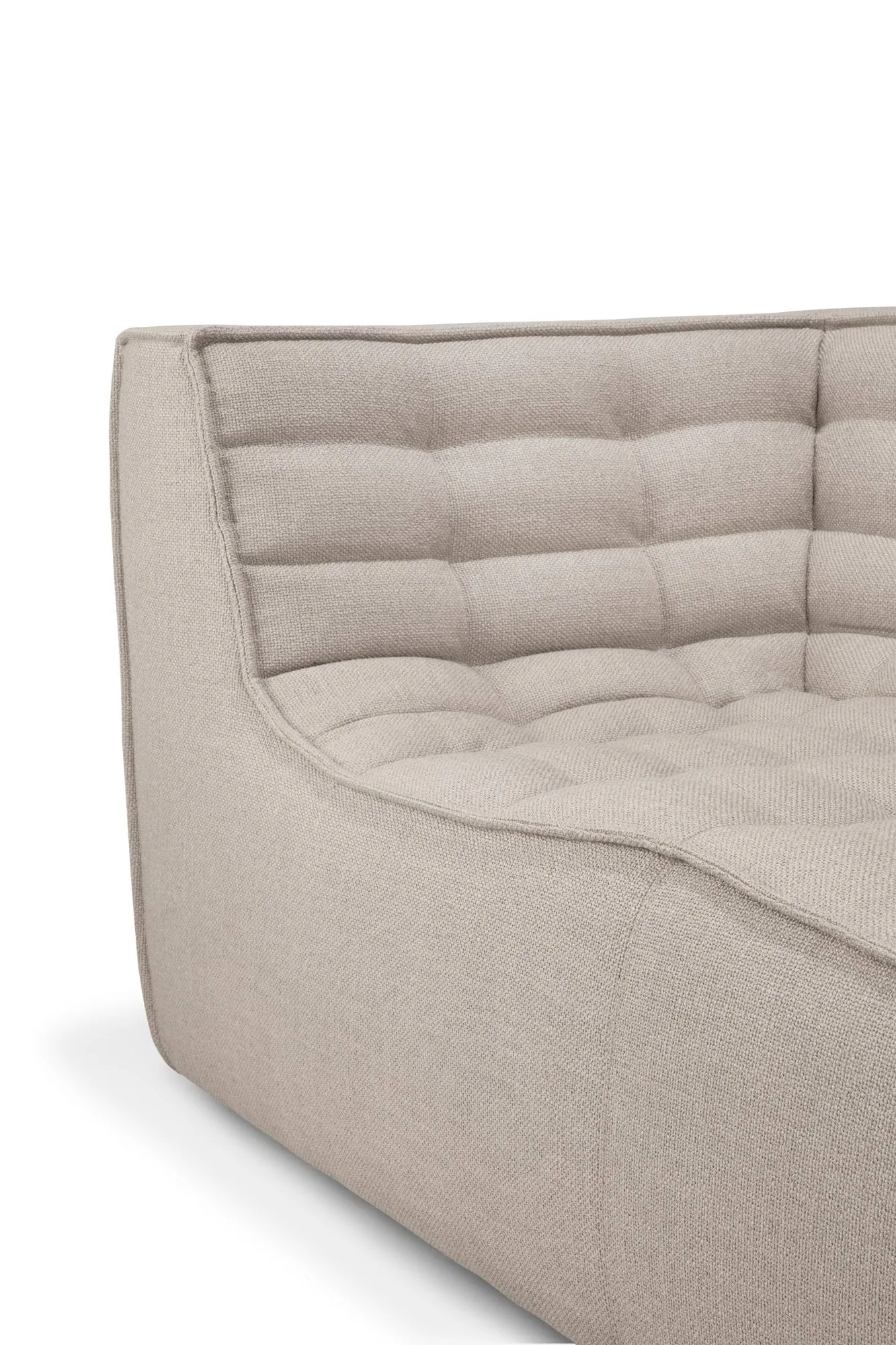 N701 soffa 2-sits, Beige, med armstöd Ethnicraft