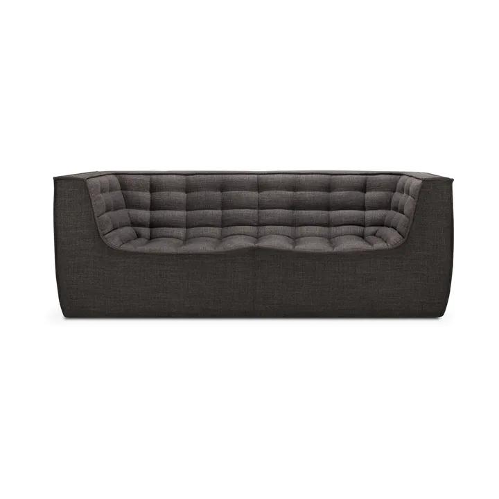 N701 soffa 2-sits - Dark grey, med armstöd - Ethnicraft