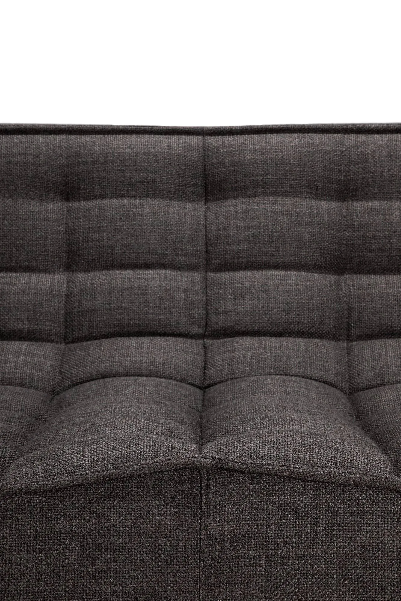 N701 soffa 2-sits, Dark grey, med armstöd Ethnicraft