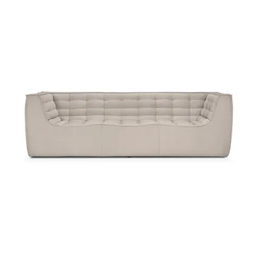 N701 soffa 3-sits - Beige, med armstöd - Ethnicraft