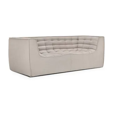 N701 soffa 3-sits - Beige, med armstöd - Ethnicraft