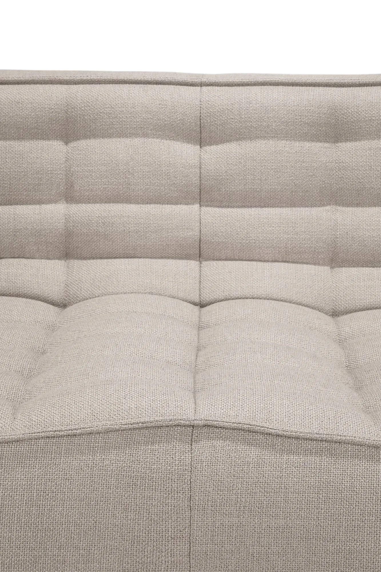 N701 soffa 3-sits, Beige, med armstöd Ethnicraft