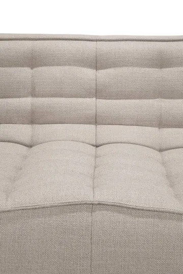 N701 soffa 3-sits - Beige, med armstöd - Ethnicraft