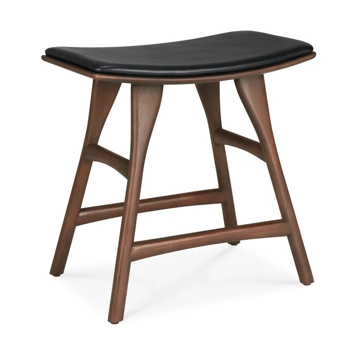 Osso pall - Teak-black leather - Ethnicraft
